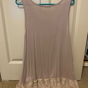 Mauve sleeveless tunic